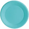 Best Gifi Lot de 10 assiettes en carton bleu caraïbes Ø18 cm