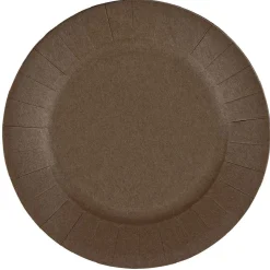 Best Gifi Lot de 10 assiettes en carton taupe Ø18 cm