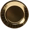 Sale Gifi Lot de 10 assiettes en carton Ø18 cm blanc doré