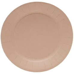Outlet Gifi Lot de 10 assiettes en carton Ø23cm rose