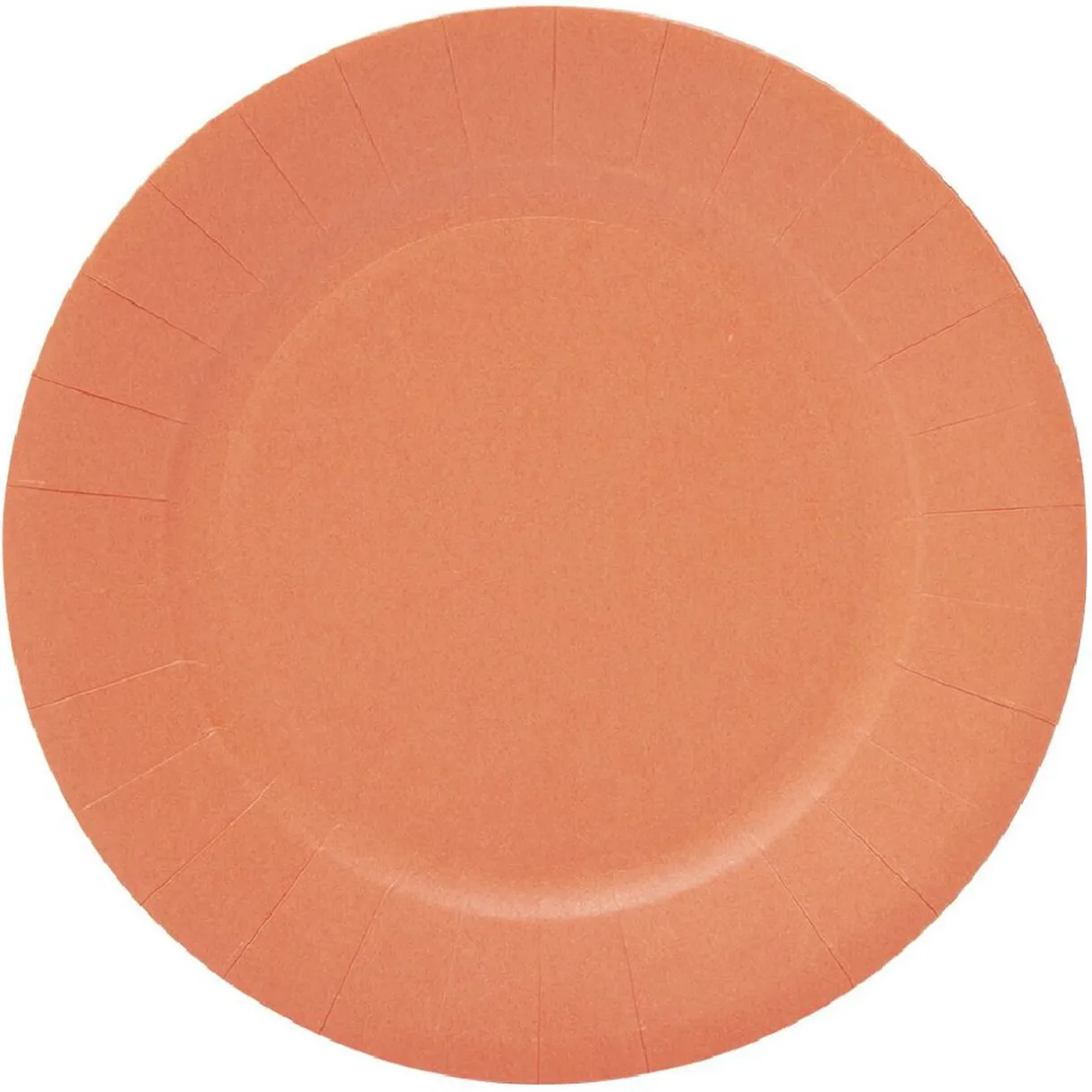 Best Gifi Lot de 10 assiettes en carton orange Ø18cm