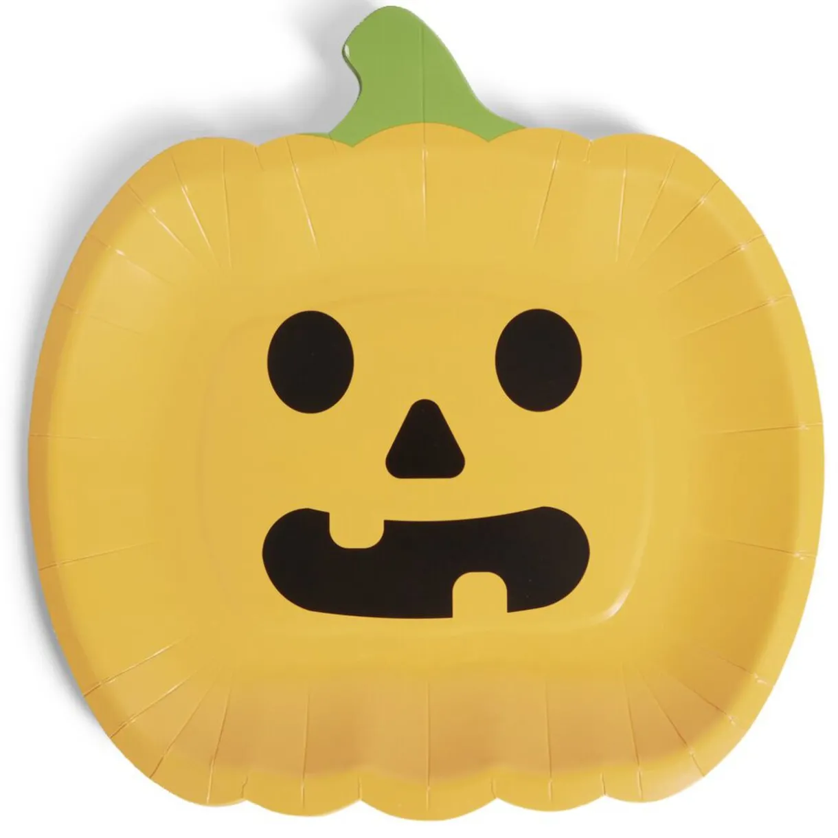 Outlet Gifi Lot de 8 assiettes en carton Ø23cm design citrouille Halloween