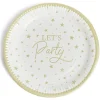 Outlet Gifi Lot de 8 assiettes Let's Party carton Ø23cm