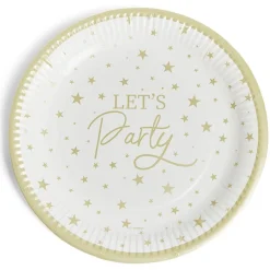 Outlet Gifi Lot de 8 assiettes Let's Party carton Ø23cm