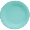 Outlet Gifi Lot de 10 assiettes plate ronde carton bleu Ø23cm