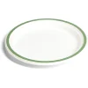 Clearance Gifi Lot de 20 assiettes plates fibre canne à sucre Ø22,5cm