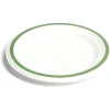 Outlet Gifi Lot de 20 assiettes plates fibre canne à sucre Ø18cm