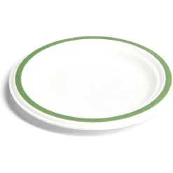 Outlet Gifi Lot de 20 assiettes plates fibre canne à sucre Ø18cm