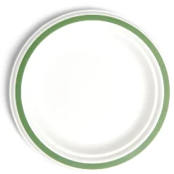 Outlet Gifi Lot de 20 assiettes plates fibre canne à sucre Ø18cm