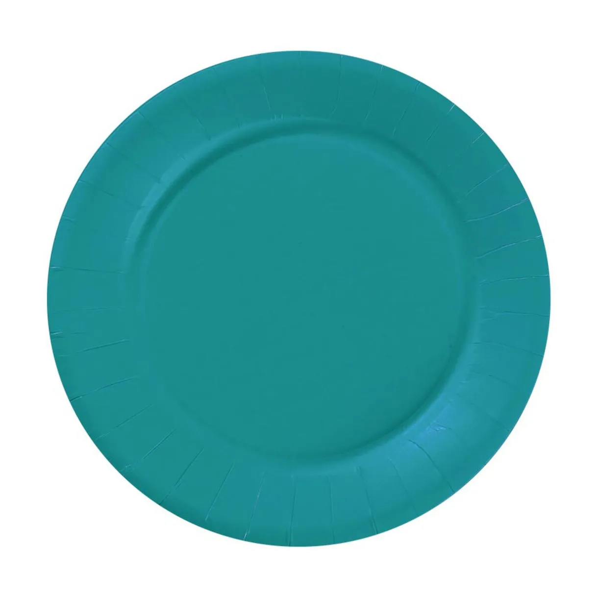 Sale Gifi Lot de 20 assiettes rondes en carton bleu canard