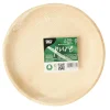 Outlet Gifi Lot de 6 assiettes rondes en feuille de palmier beige