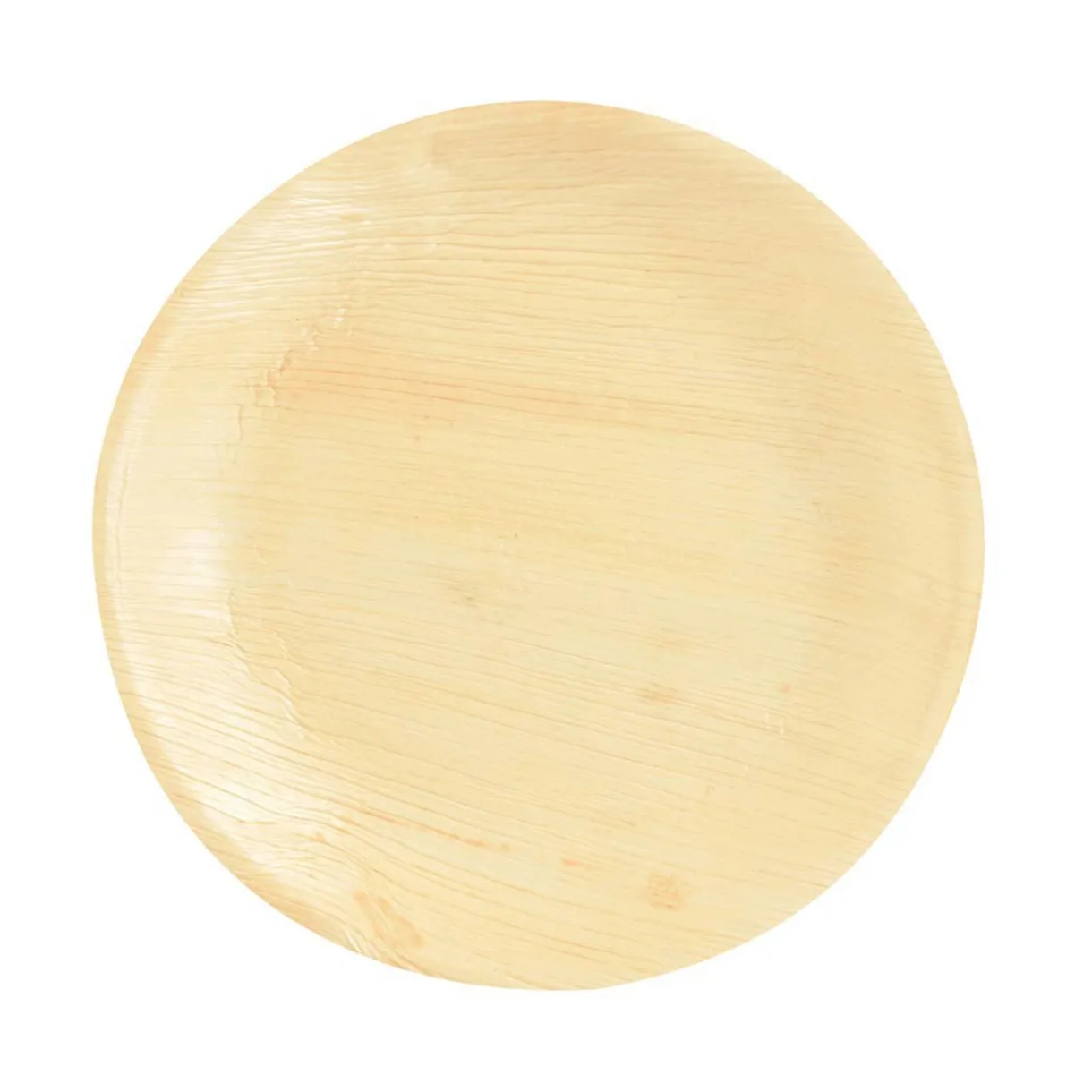 Outlet Gifi Lot de 6 assiettes rondes en feuille de palmier beige