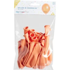 Discount Gifi Lot de 20 ballons en latex couleur pêche