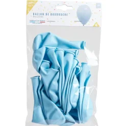 Outlet Gifi Lot de 20 ballons en latex bleu pastel