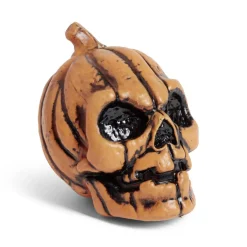 Gifi Lot de 6 citrouilles têtes de mort décoration Halloween à poser