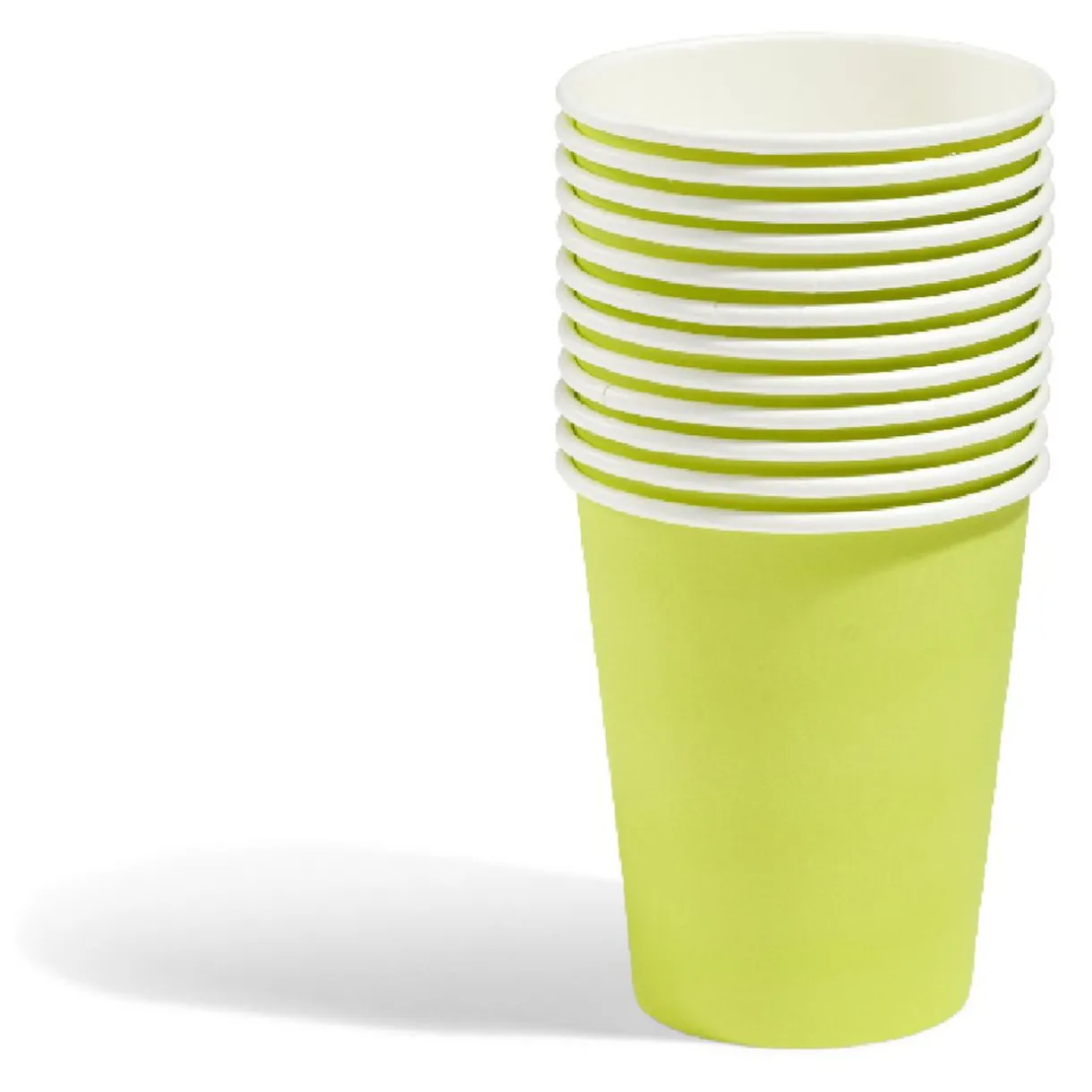 Best Gifi Lot de 10 gobelets en carton uni jaune