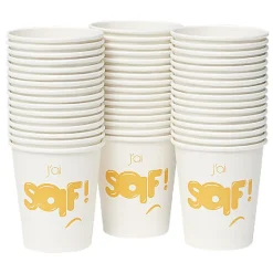 Clearance Gifi Lot de 50 gobelets jetables en carton