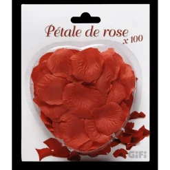 Outlet Gifi Lot de 100 pétales de rose rouge