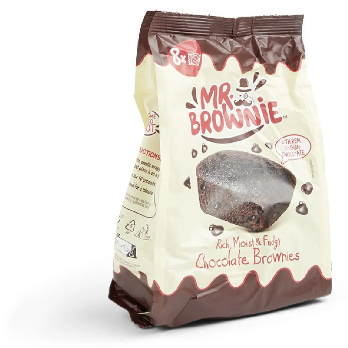 Gifi Lot de 8 sachets individuels Mr. Brownie chocolat belge 200g