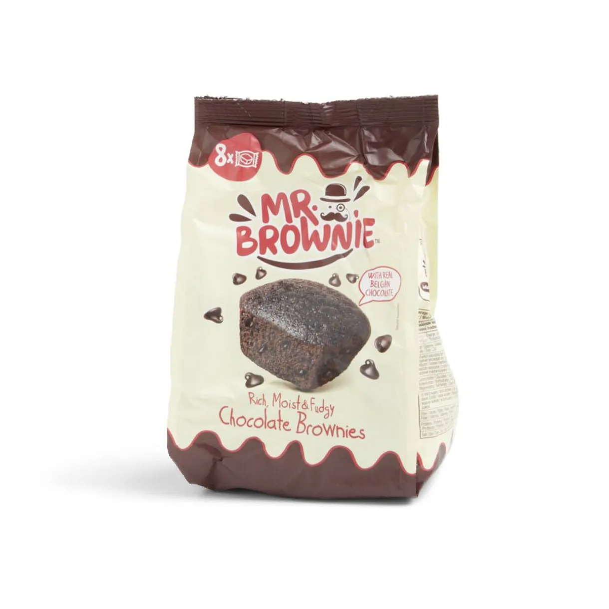 Gifi Lot de 8 sachets individuels Mr. Brownie chocolat belge 200g