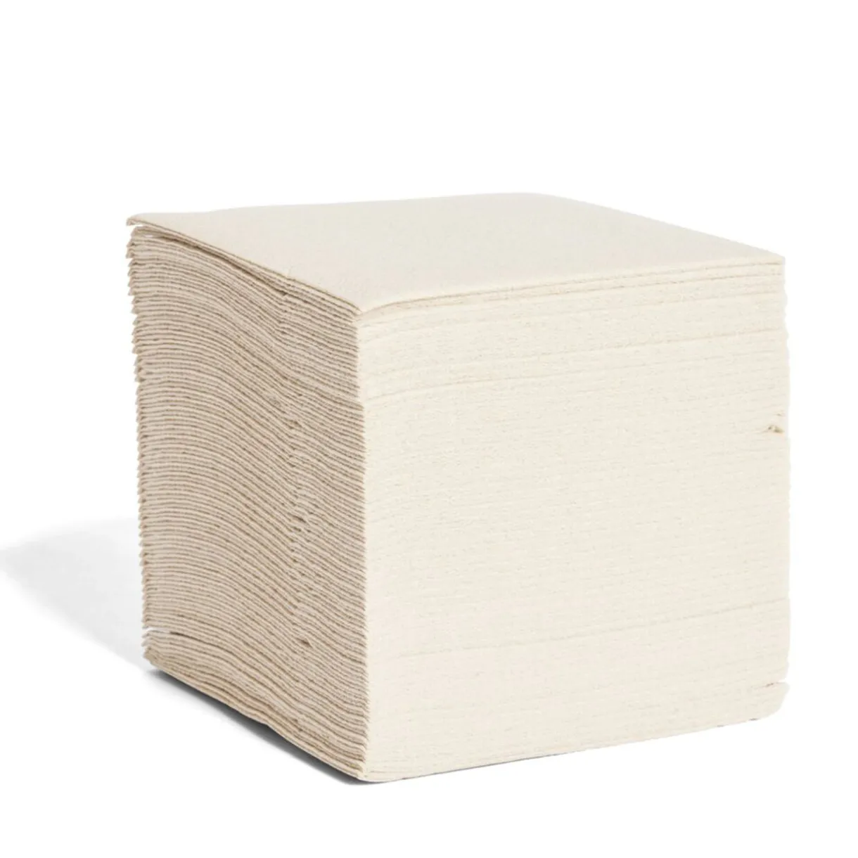 Outlet Gifi Lot de 50 serviettes cocktails beiges 20x20cm