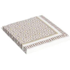 Outlet Gifi Lot de 20 serviettes papier motif oriental 33x33cm