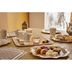 Outlet Gifi Lot de 20 serviettes papier motif oriental 33x33cm