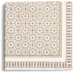 Outlet Gifi Lot de 20 serviettes papier motif oriental 33x33cm