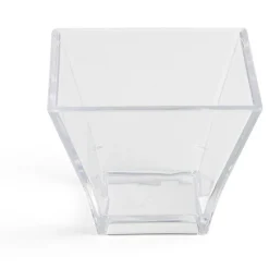 Gifi Lot de 6 verrines 88ml en plastique transparent 6x6xH5cm