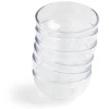 Outlet Gifi Lot de 6 verrines 120ml plastique transparent Ø8,3xH4cm