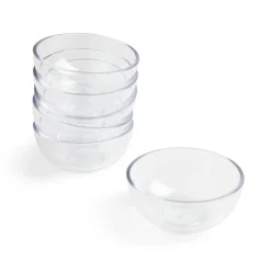 Outlet Gifi Lot de 6 verrines 120ml plastique transparent Ø8,3xH4cm