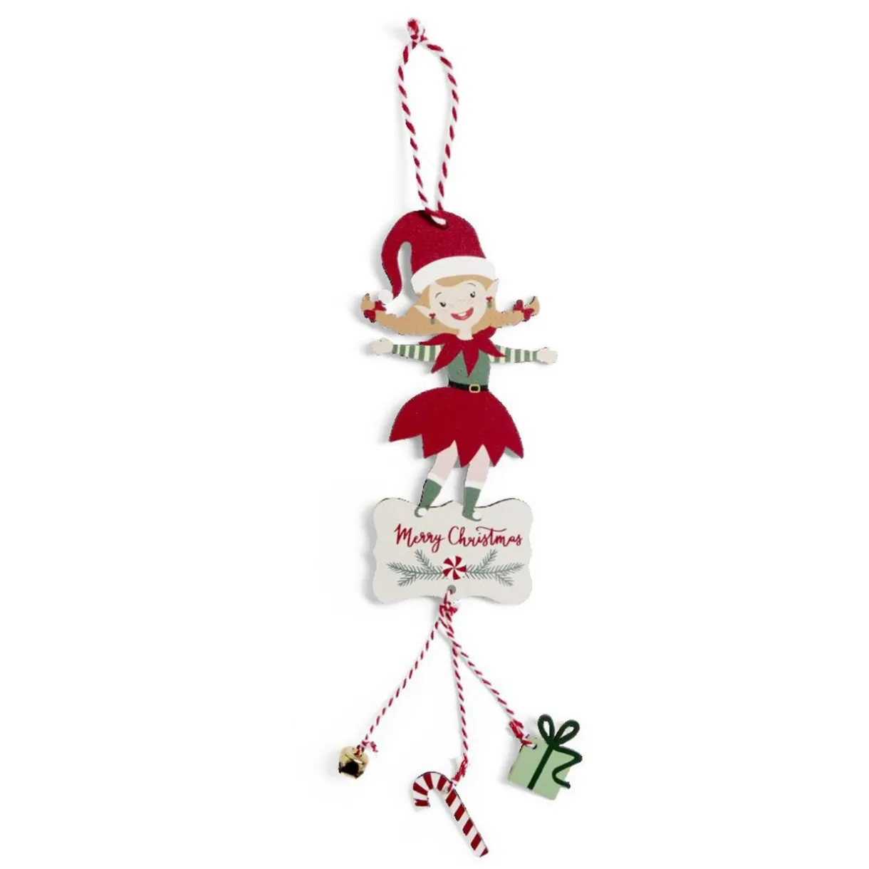 Outlet Gifi Lutin en bois à suspendre L28cm - 2 modèles fille ou garçon