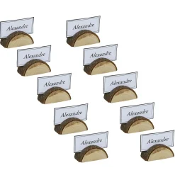 Best Gifi Marque place bûche bois marron x10