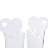 Outlet Gifi Marque verre coeur blanc x10
