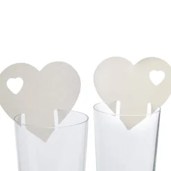Sale Gifi Marque verre coeur ivoire x10