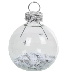 Outlet Gifi Marque-place de Noël blanc et argent x 6