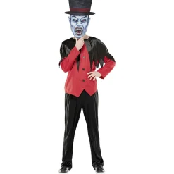 Best Gifi Masque adulte Halloween grosse tête vampire avec chapeau bleu noir