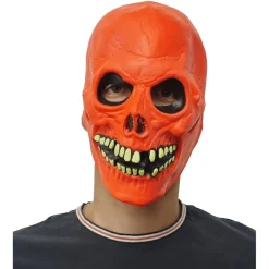 Outlet Gifi Masque squelette Halloween orange
