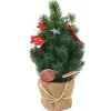 Gifi Mini sapin de Noël artificiel vert et naturel H29 cm^ Table De Noël