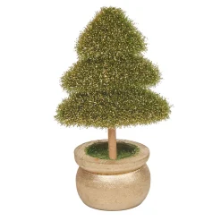 Best Gifi Mini sapin vert artificiel dans pot doré