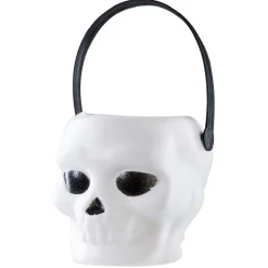 Gifi Mini seau forme tête de mort blanc et noir x6