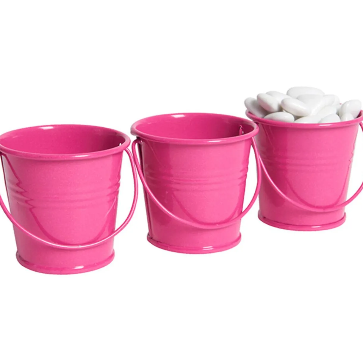 Sale Gifi Mini seau rose fuchsia x3