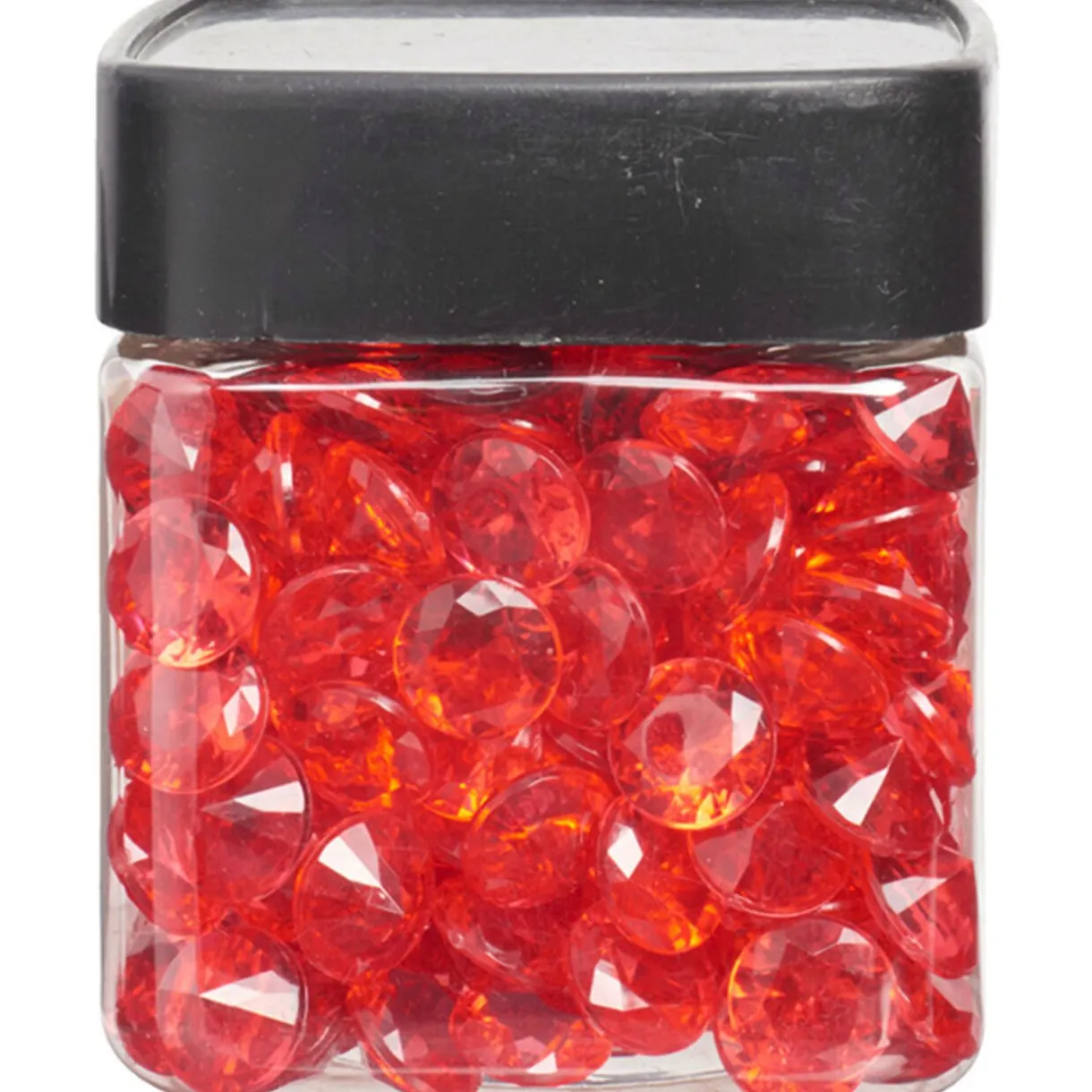 Clearance Gifi Minis diamants décoratifs rouges transparents