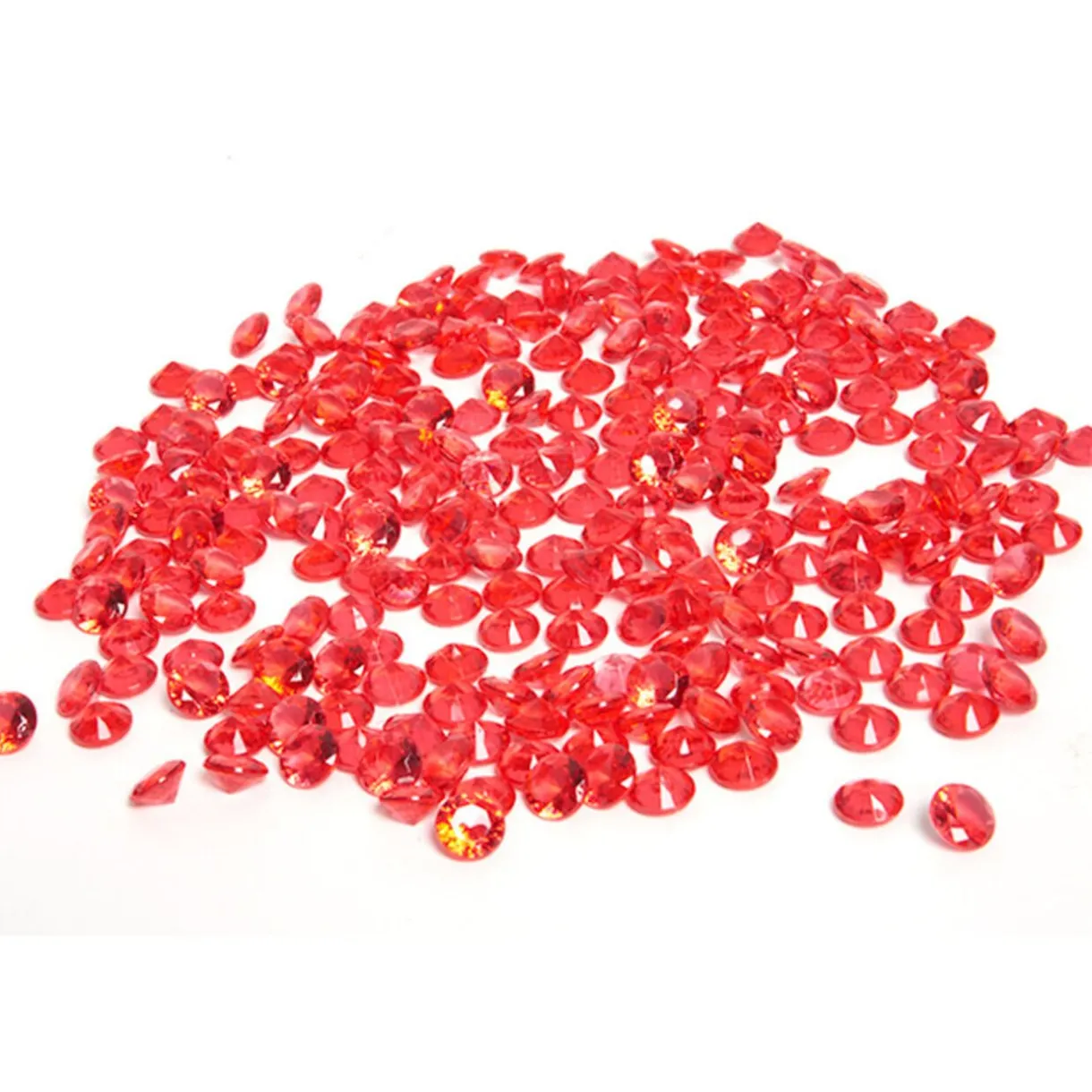 Clearance Gifi Minis diamants décoratifs rouges transparents