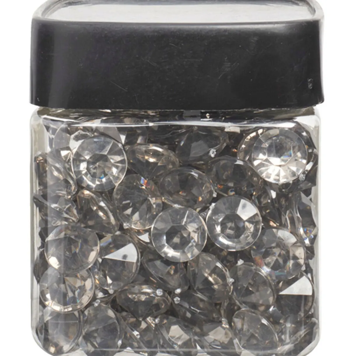 Sale Gifi Minis diamants décoratifs argentés transparents