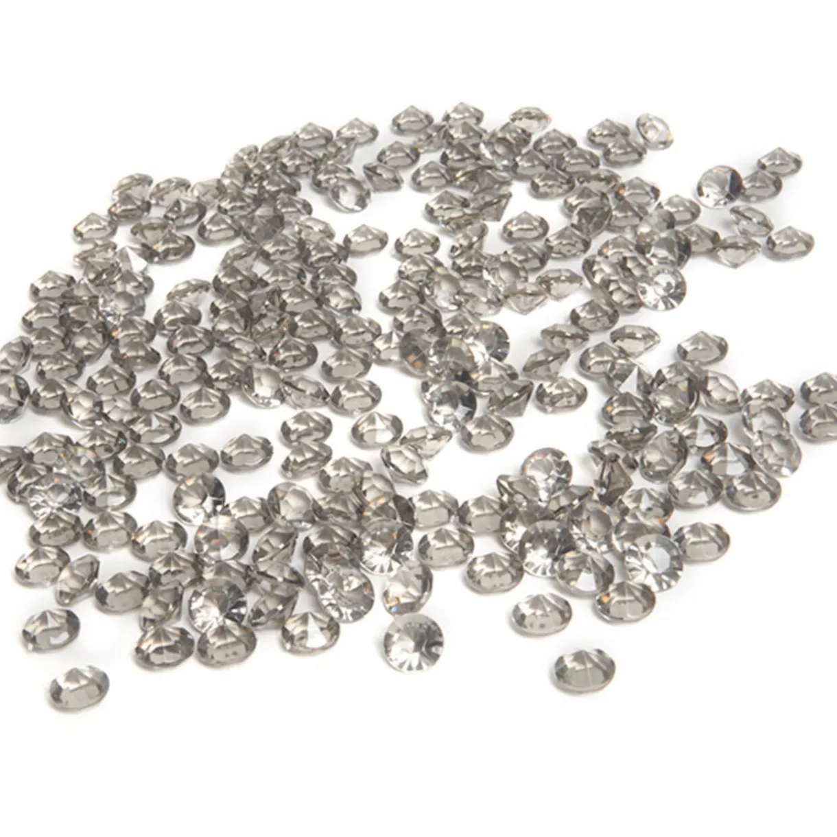 Sale Gifi Minis diamants décoratifs argentés transparents