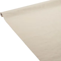 Sale Gifi Nappe damassée blanc lin en papier 6 m