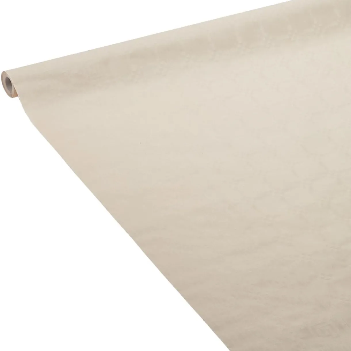 Sale Gifi Nappe damassée blanc lin en papier 6 m