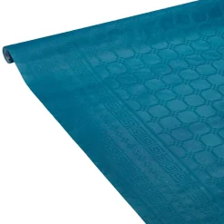 Clearance Gifi Nappe damassée bleu canard en papier 6 m