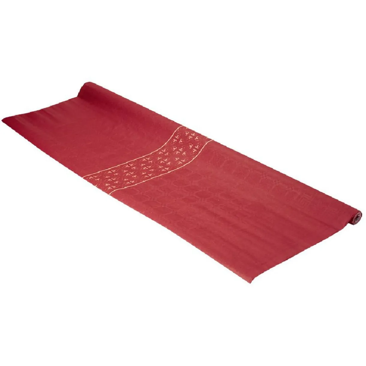 Outlet Gifi Nappe damassée en papier rouge 6 m